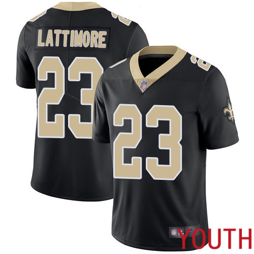 New Orleans Saints Limited Black Youth Marshon Lattimore Home Jersey NFL Football 23 Vapor Untouchable Jersey
